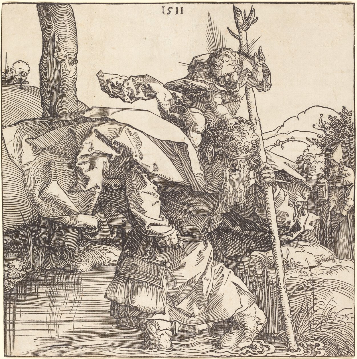 Szent Kristóf alkotó: Albrecht Dürer