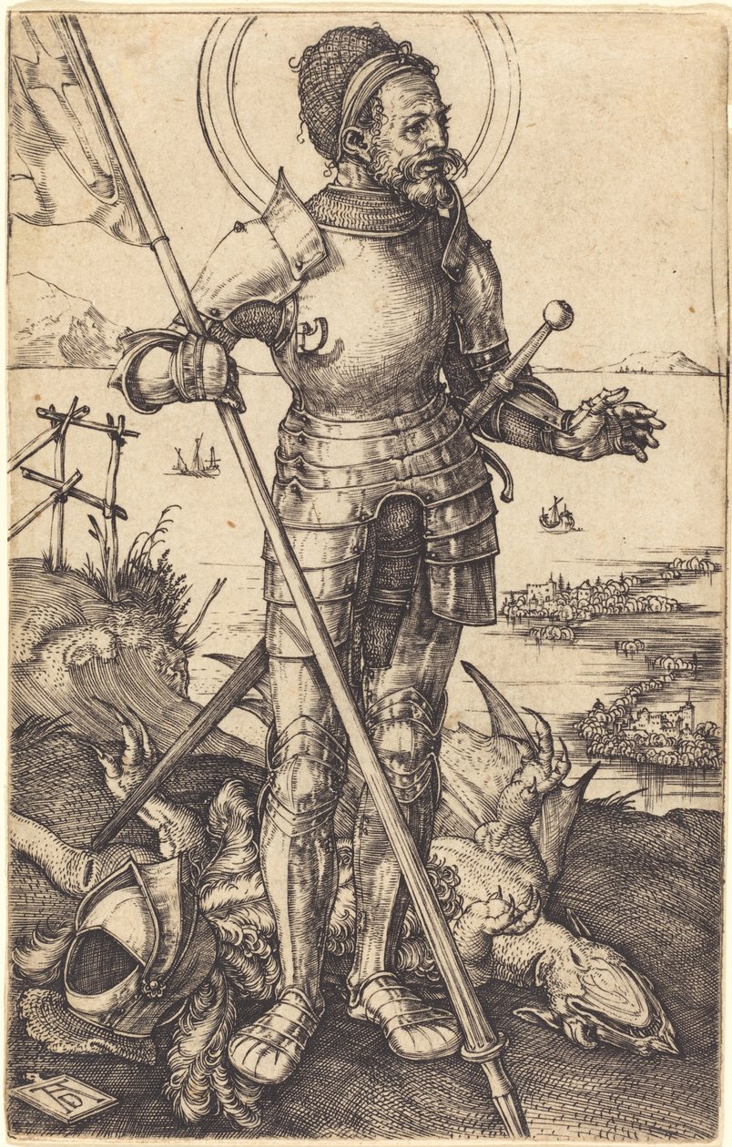 Szent György állva alkotó: Albrecht Dürer