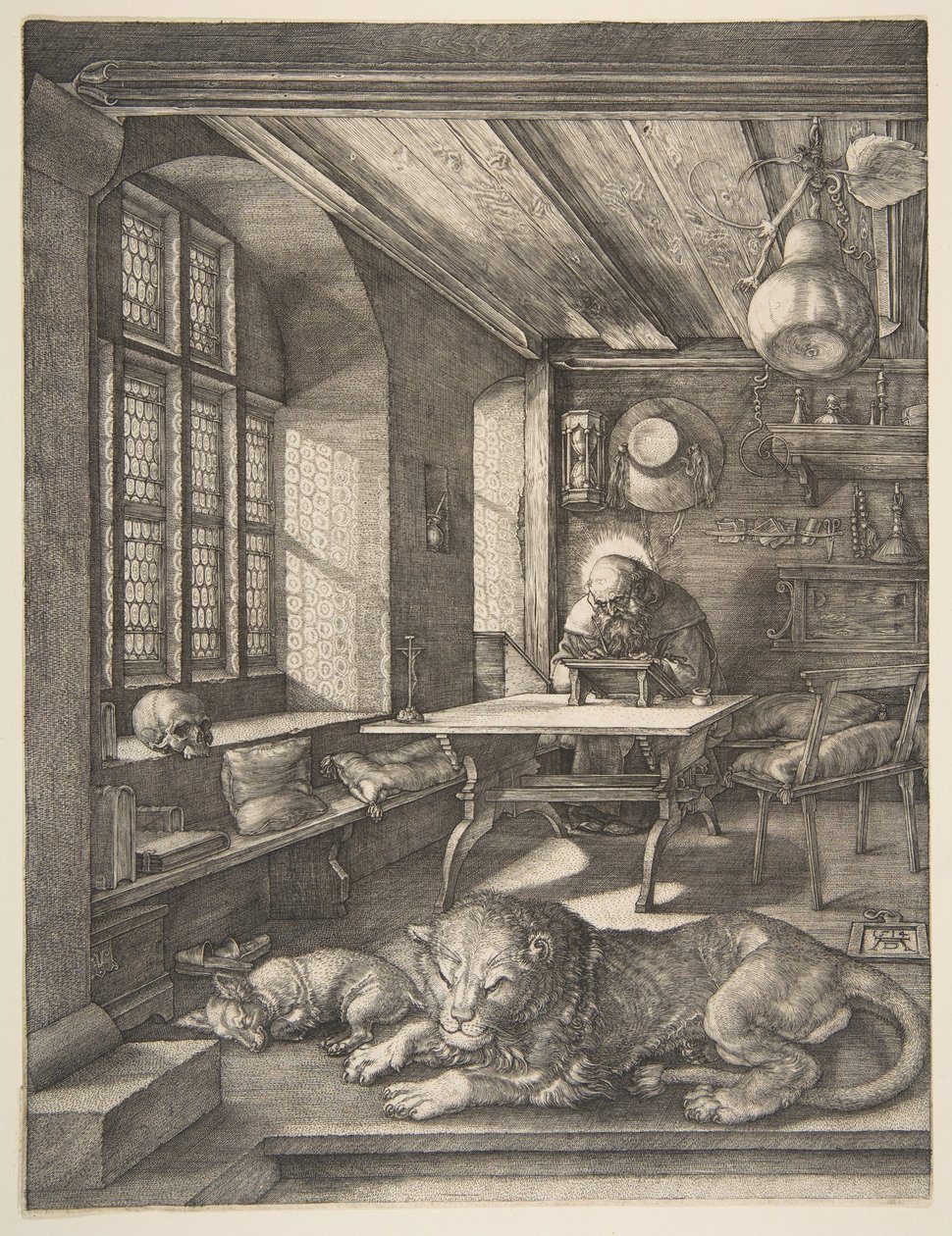 Szent Jeromos tanulmányában, 1514. alkotó: Albrecht Dürer