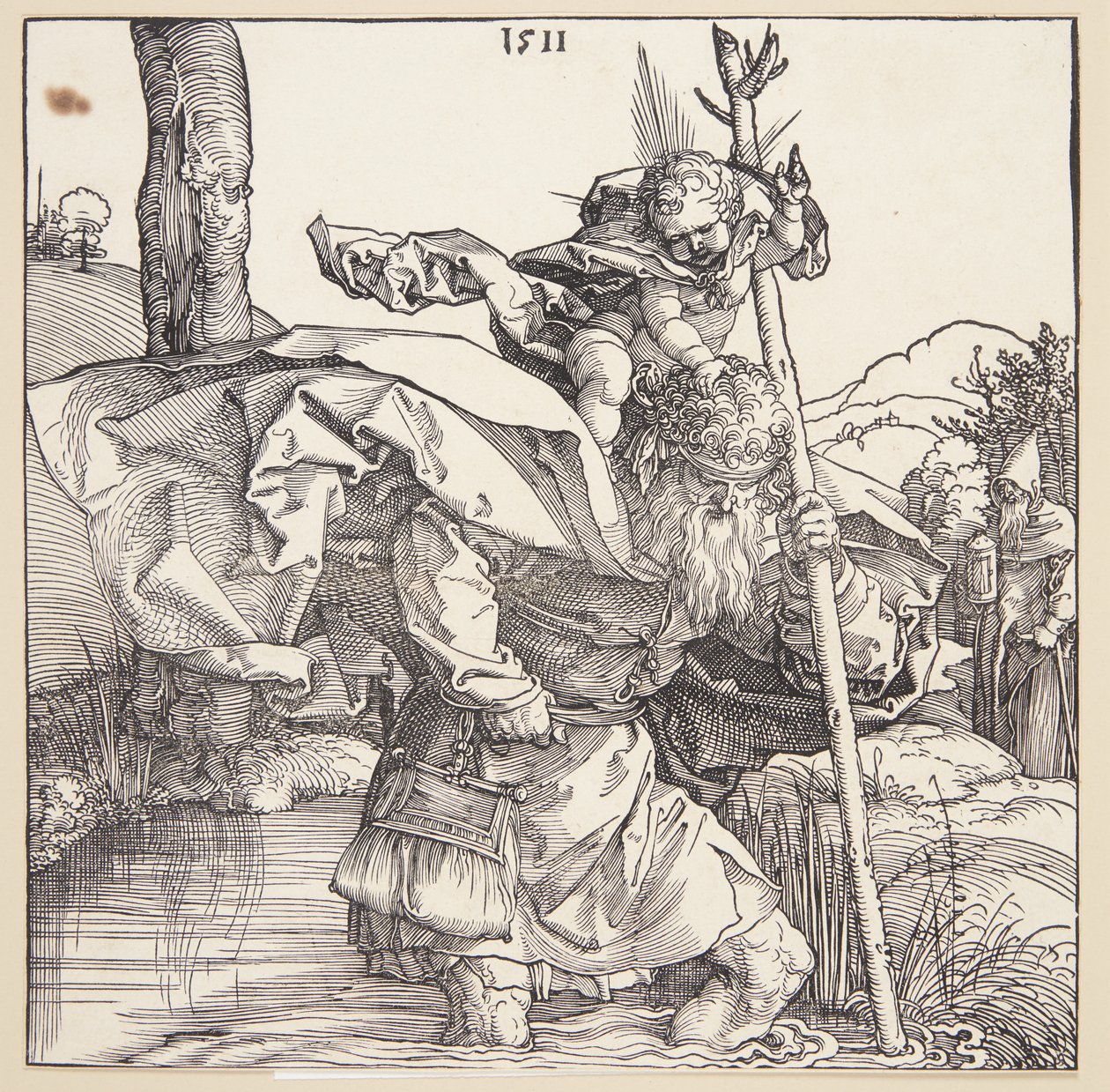 Szent Kristóf alkotó: Albrecht Dürer