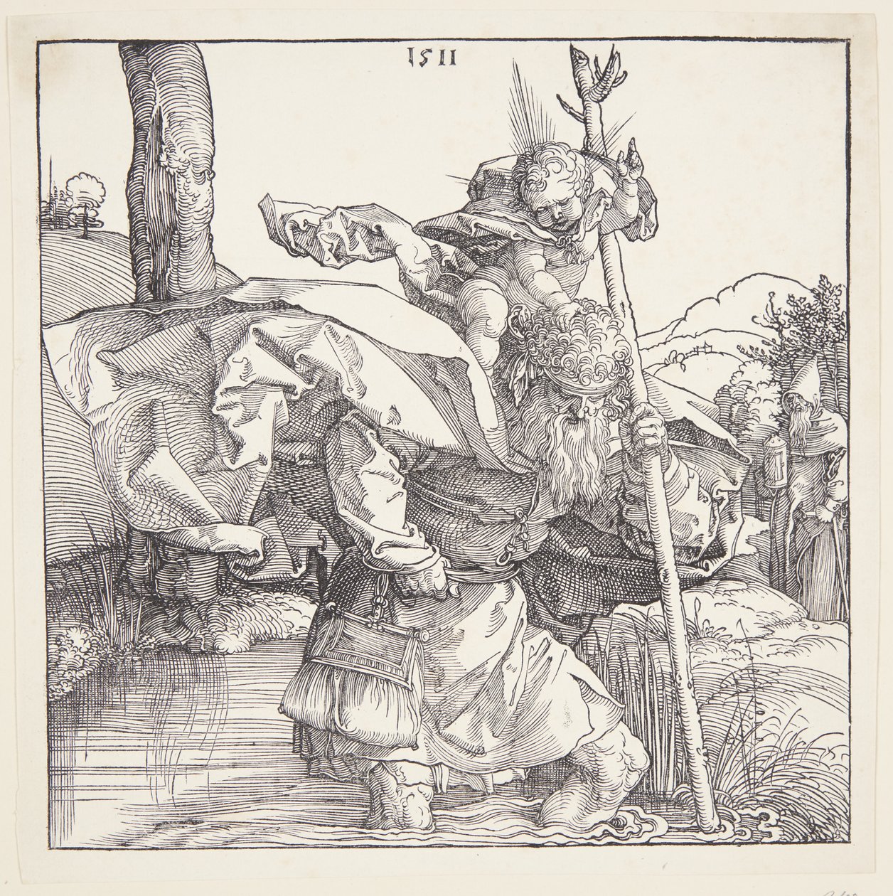 Szent Kristóf alkotó: Albrecht Dürer