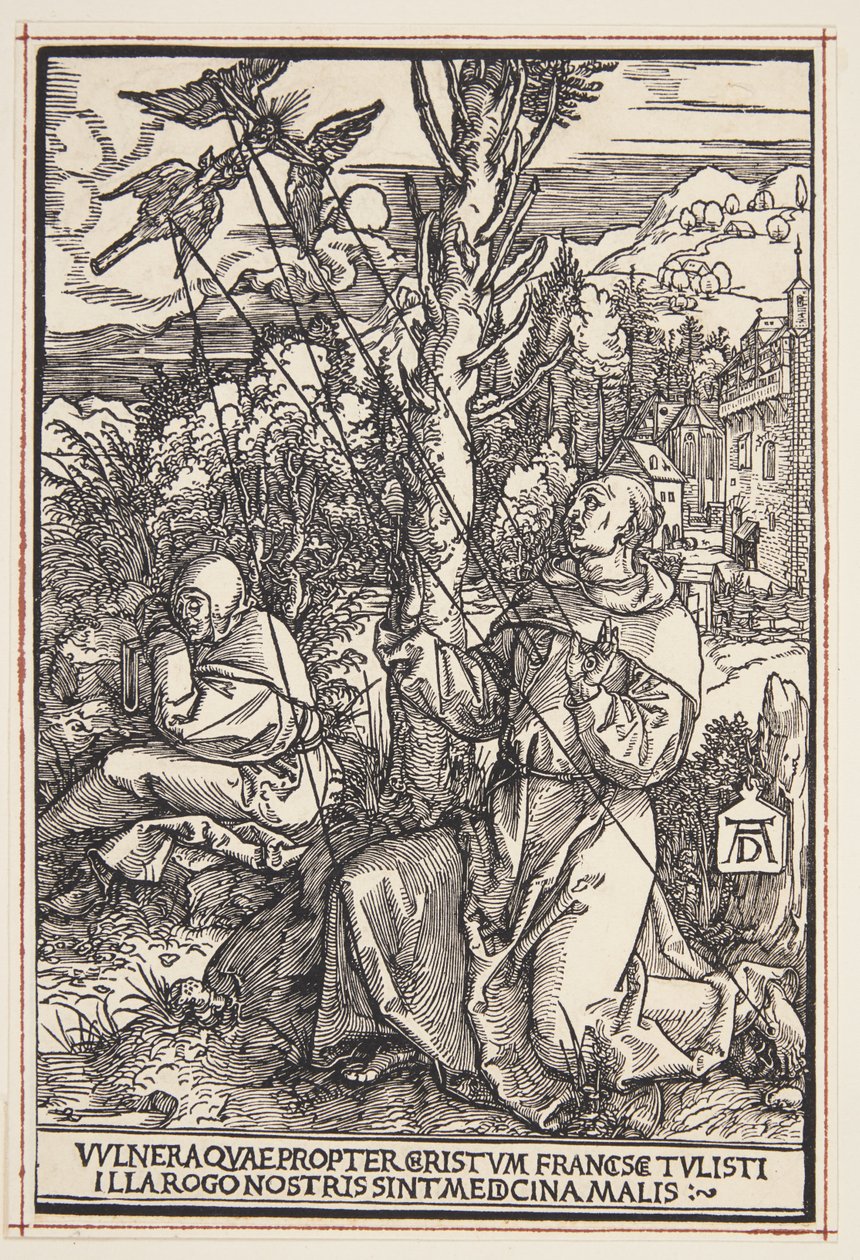 Szent Ferenc a stigmákat fogadja alkotó: Albrecht Dürer