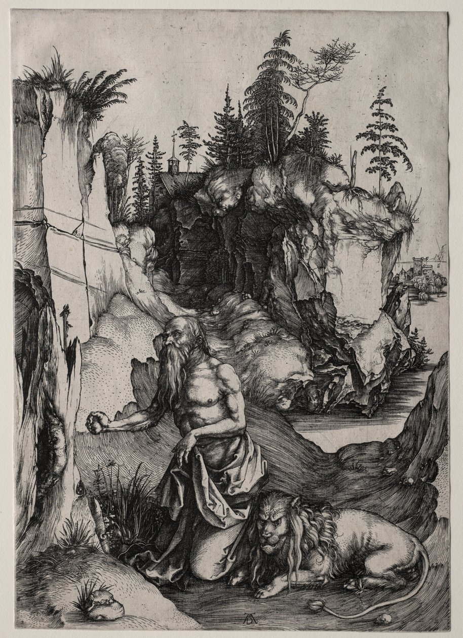 Szent Jeromos a bűnbánatban alkotó: Albrecht Dürer