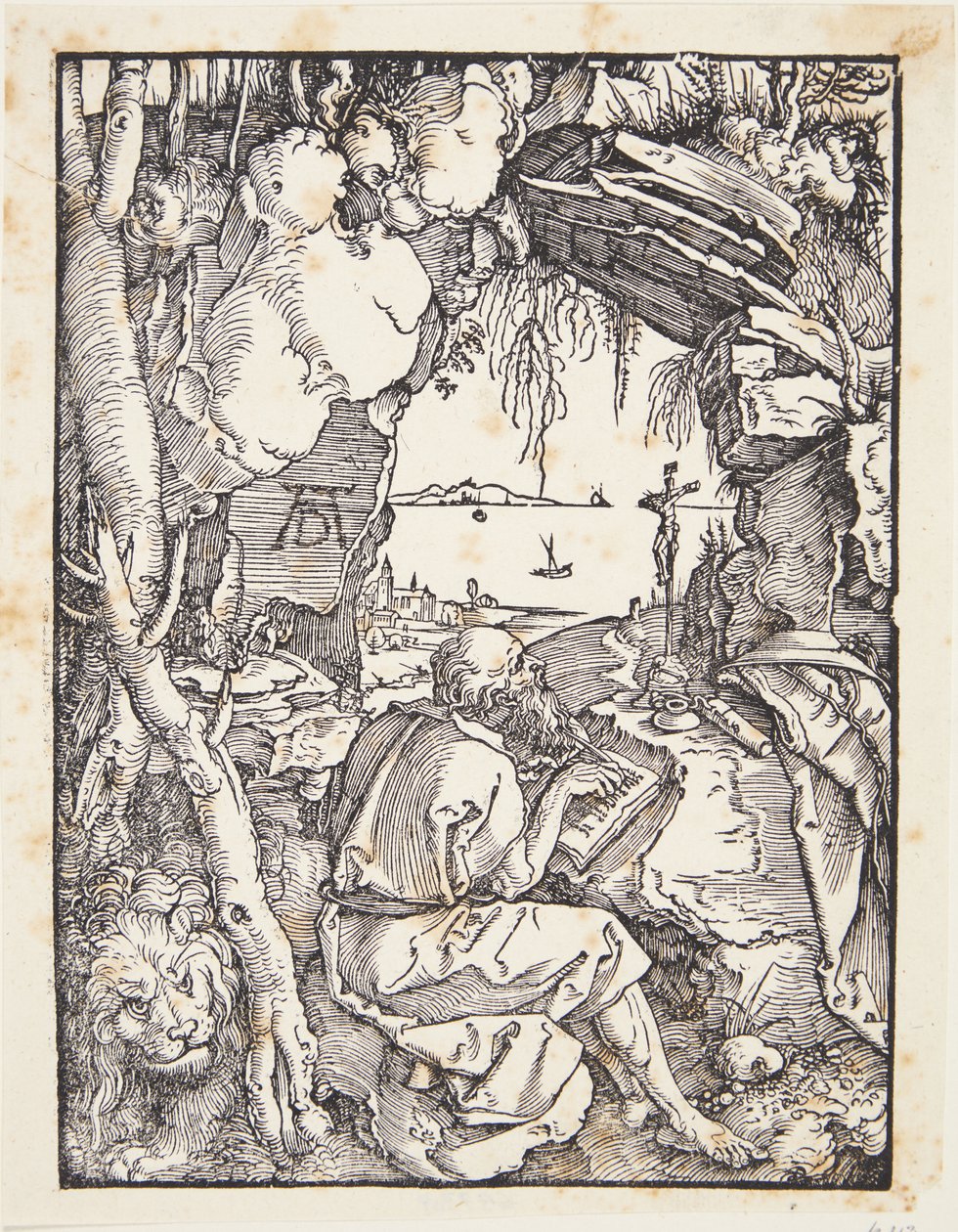 Szent Jeromos a barlangban alkotó: Albrecht Dürer