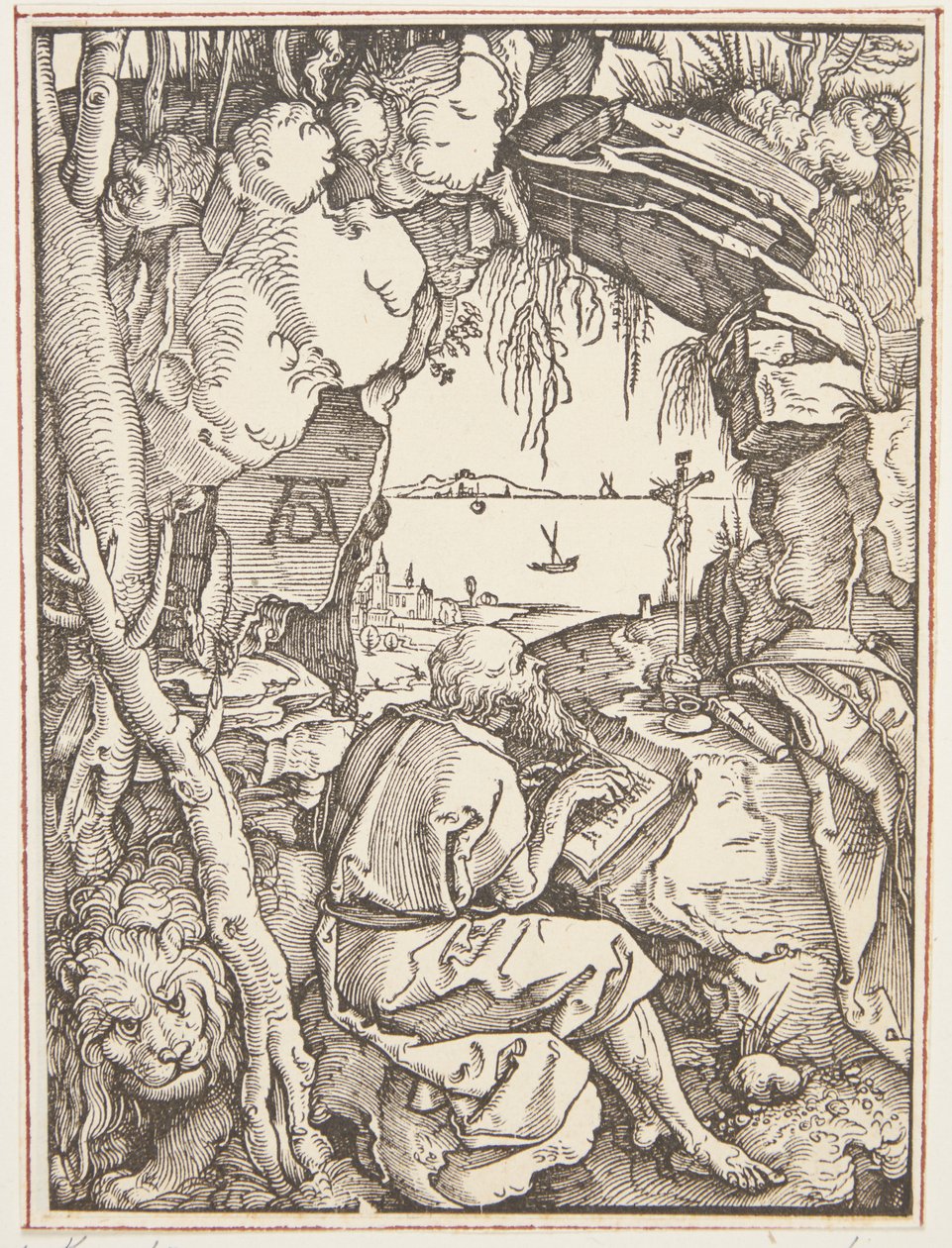 Szent Jeromos a barlangban alkotó: Albrecht Dürer