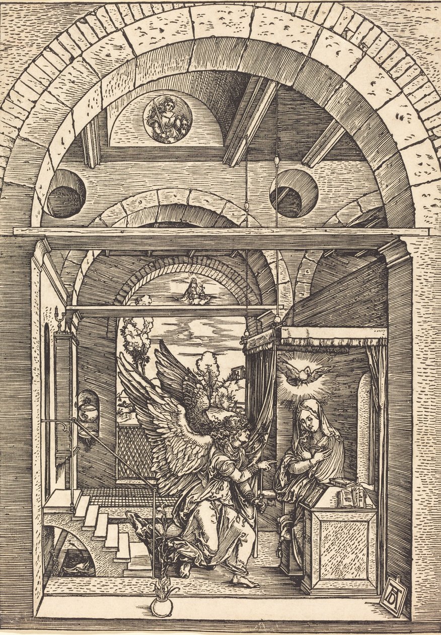 Az Angyali üdvözlet, c. 15021504. alkotó: Albrecht Dürer