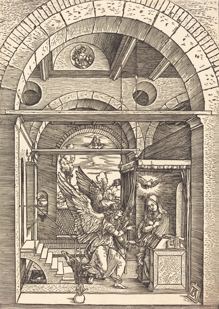 Az Angyali üdvözlet, c. 15021504. alkotó: Albrecht Dürer