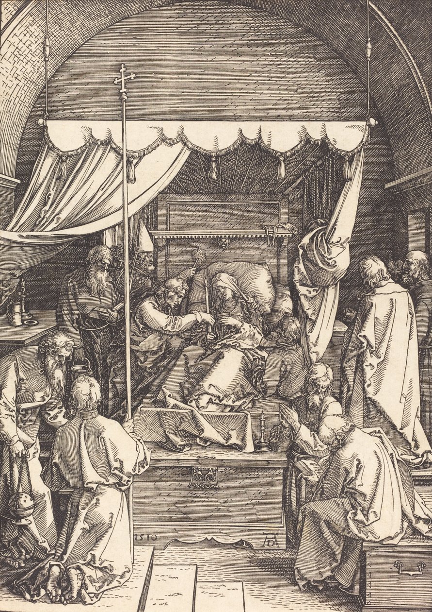 A Szűz halála, 1510. alkotó: Albrecht Dürer