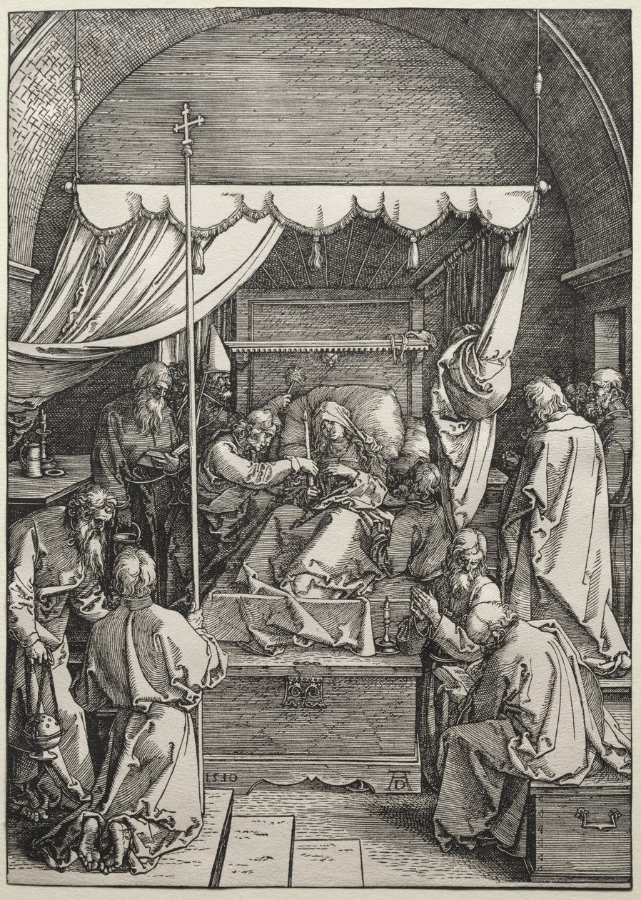 A Szűz halála, 1510. alkotó: Albrecht Dürer