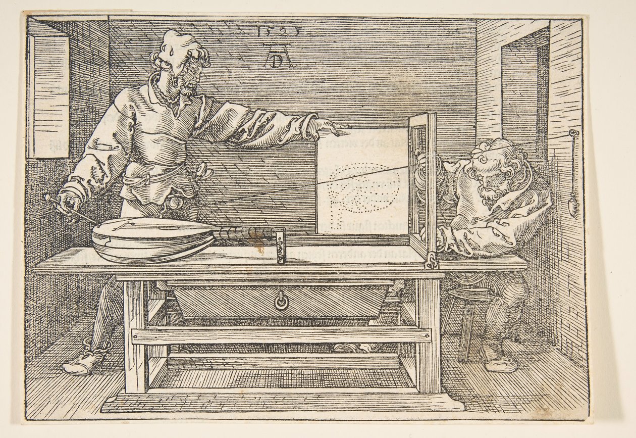 A lant rajzolója.n.d. alkotó: Albrecht Dürer