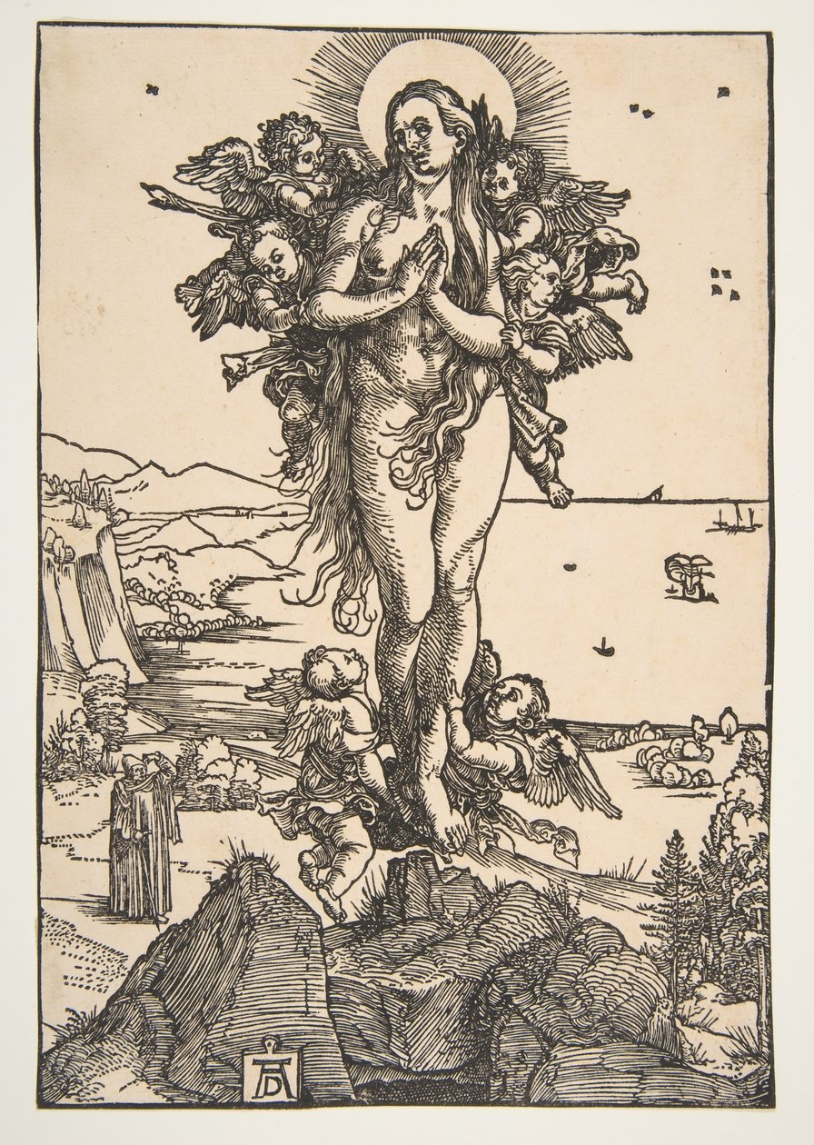 Szent Mária Magdolna felemelkedése.n.d. alkotó: Albrecht Dürer
