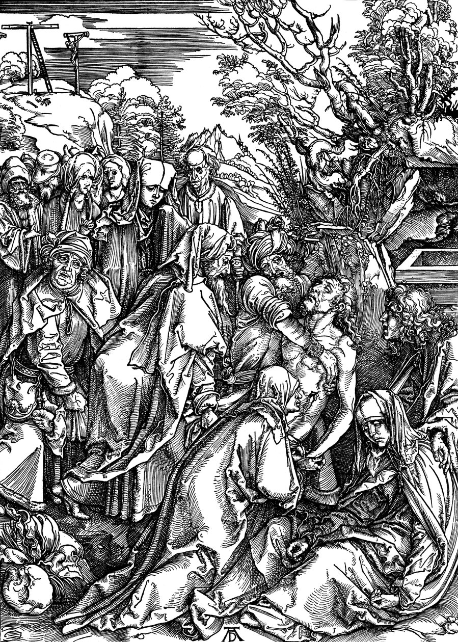 „The Tombment”, c1497-c1500. alkotó: Albrecht Dürer