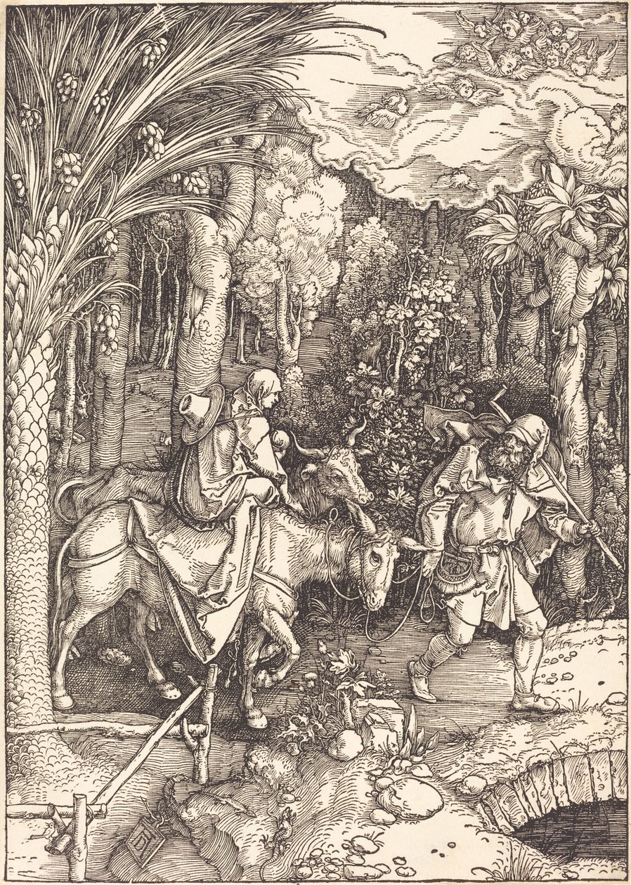 Repülés Egyiptomba alkotó: Albrecht Dürer