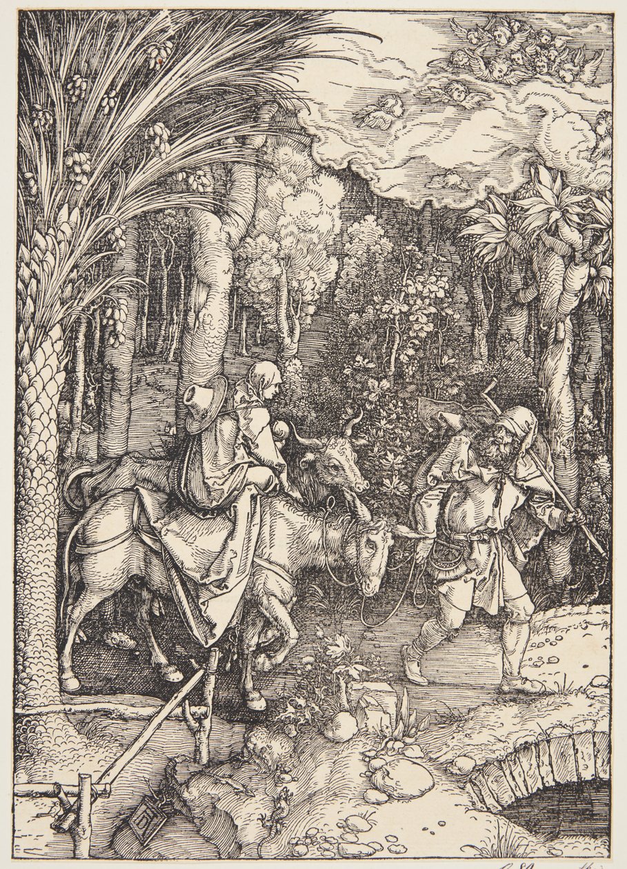 Repülés Egyiptomba alkotó: Albrecht Dürer