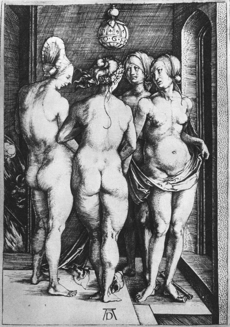 A négy boszorkány, 1497, 1936 alkotó: Albrecht Dürer