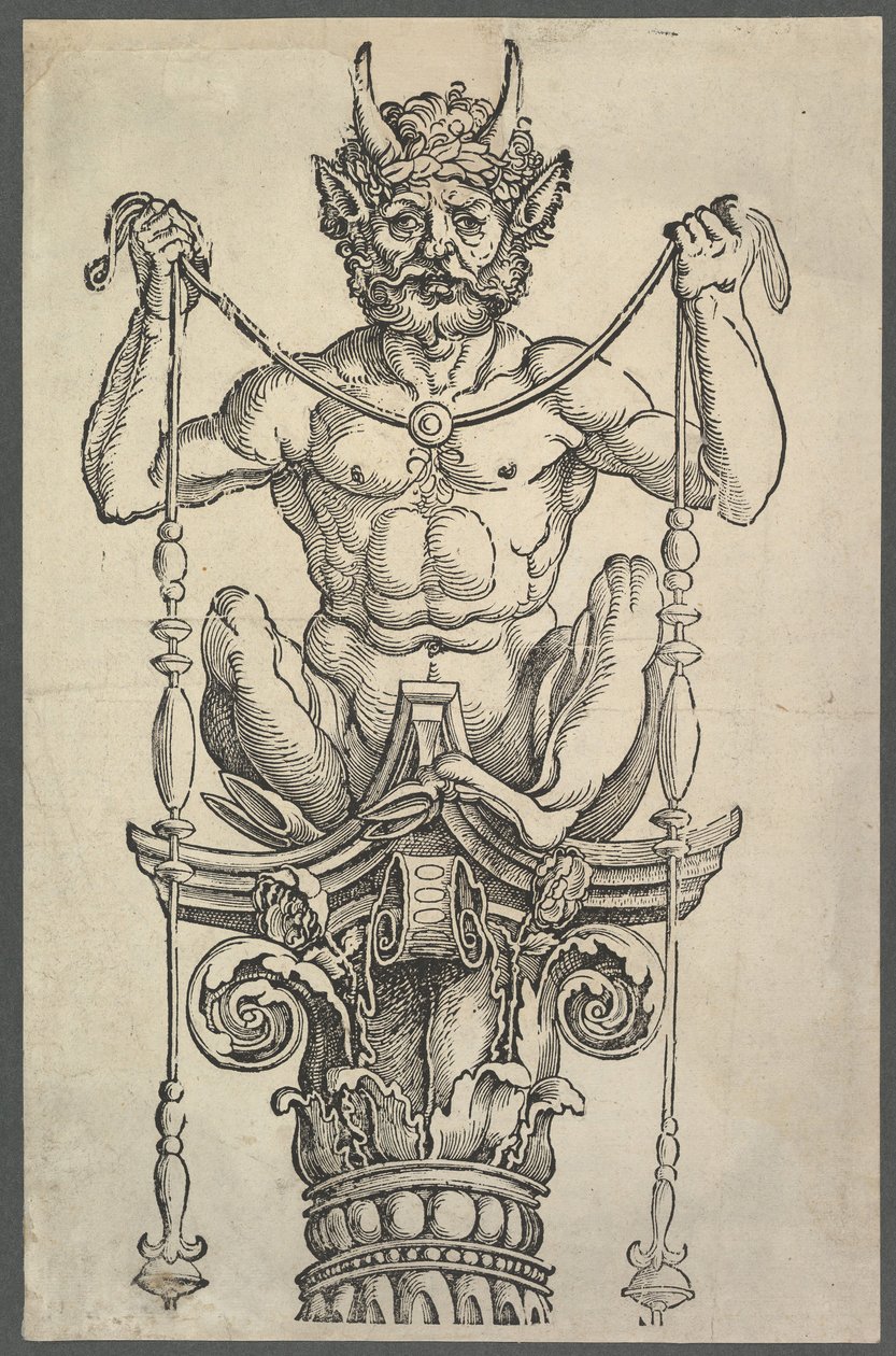 A Nagy Oszlop felső blokkja, kb. 1517. alkotó: Albrecht Dürer