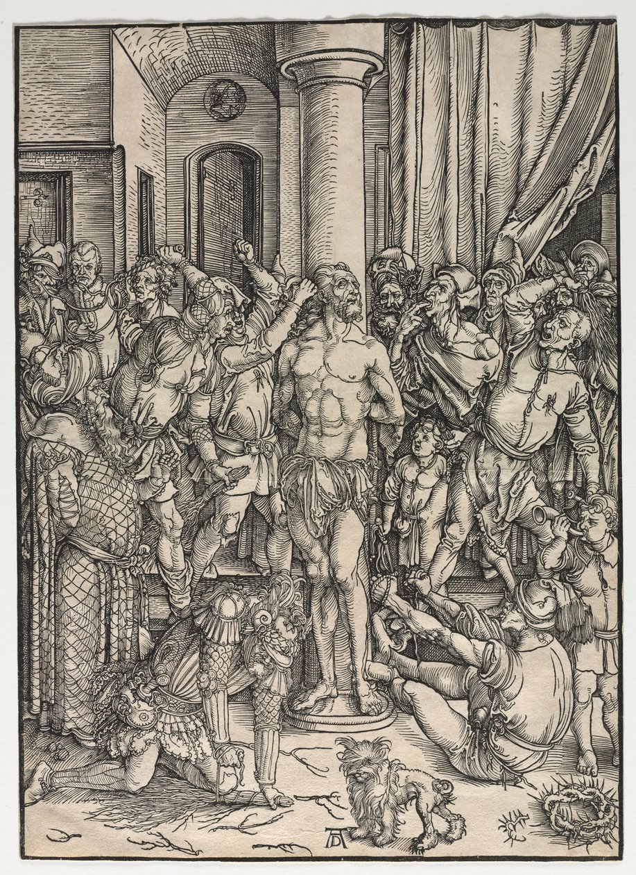 A nagy szenvedély: A korbácsolás. alkotó: Albrecht Dürer