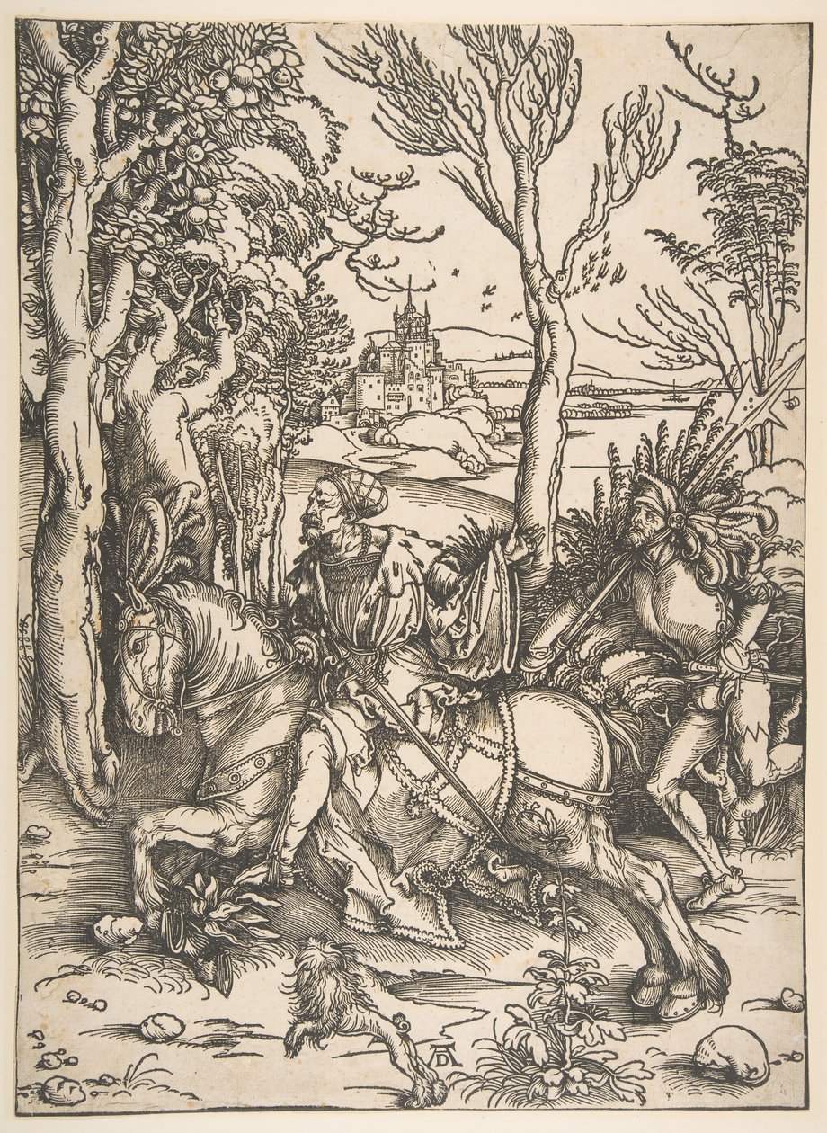 The Knight and Man-at-Arms.n.d. alkotó: Albrecht Dürer