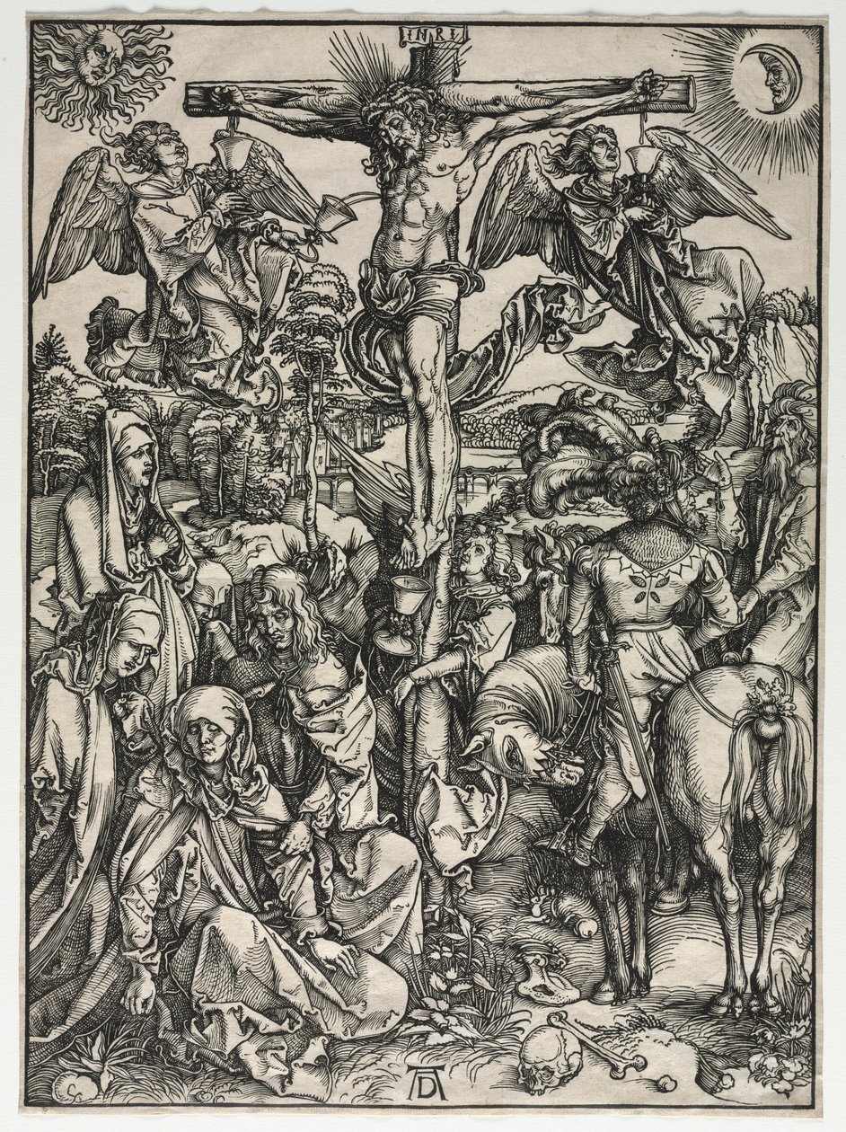 A nagy szenvedély: A keresztre feszítés, c. 1497-1500. alkotó: Albrecht Dürer