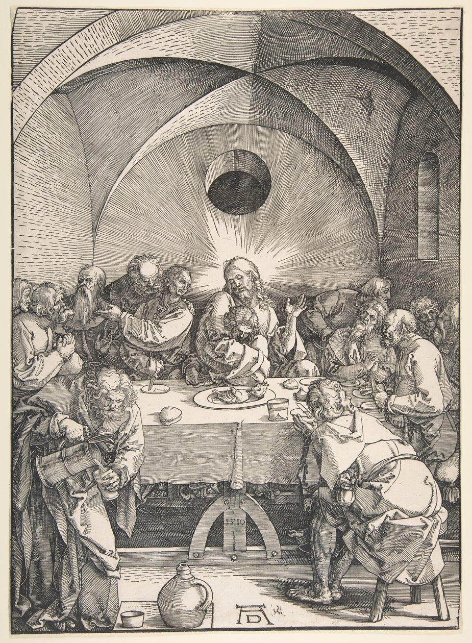 Az utolsó vacsora, 1510. alkotó: Albrecht Dürer