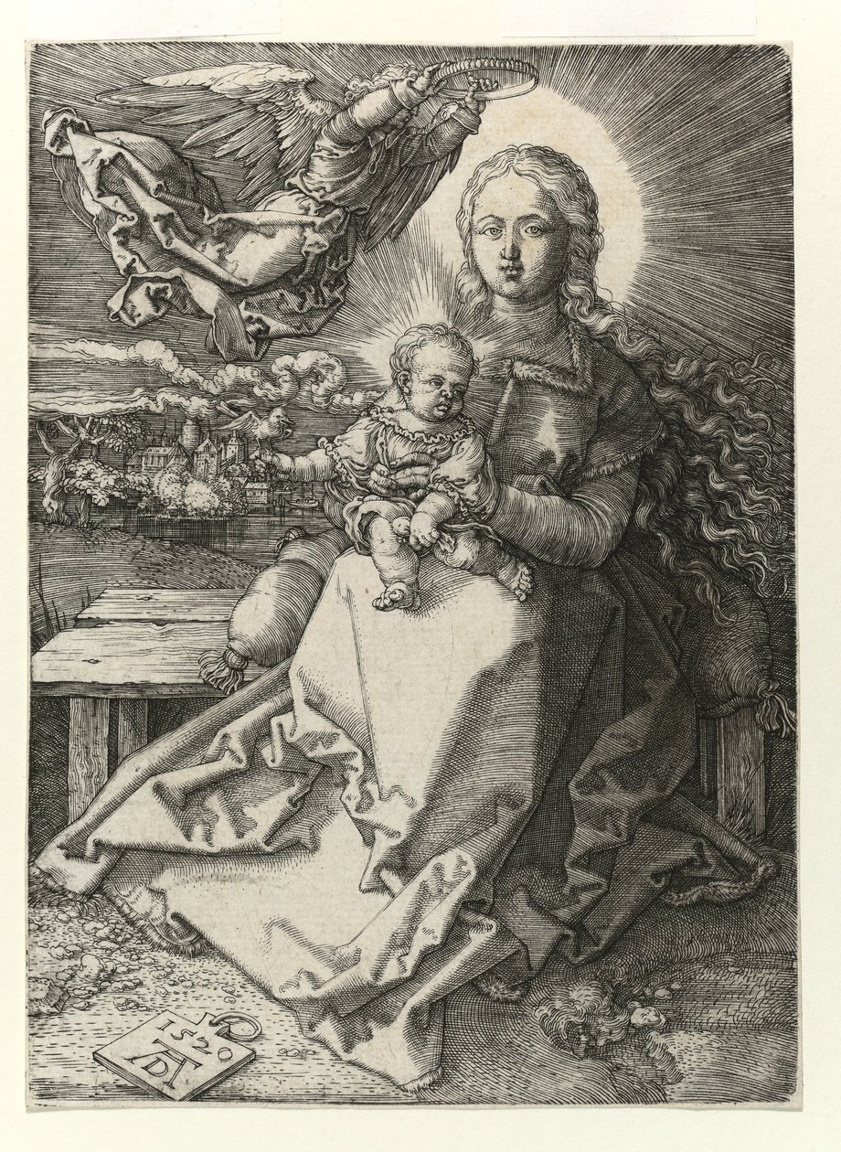 Az angyal által megkoronázott Madonna, 1520 alkotó: Albrecht Dürer