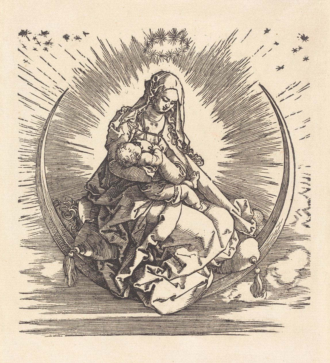 Madonna a félholdon, 15101511. alkotó: Albrecht Dürer