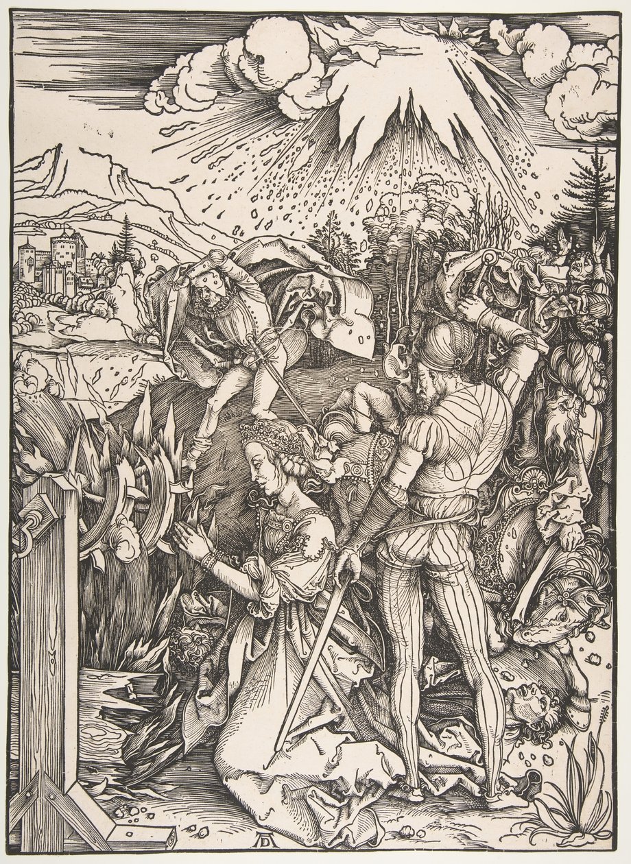 Szent Katalin vértanúsága.n.d. alkotó: Albrecht Dürer
