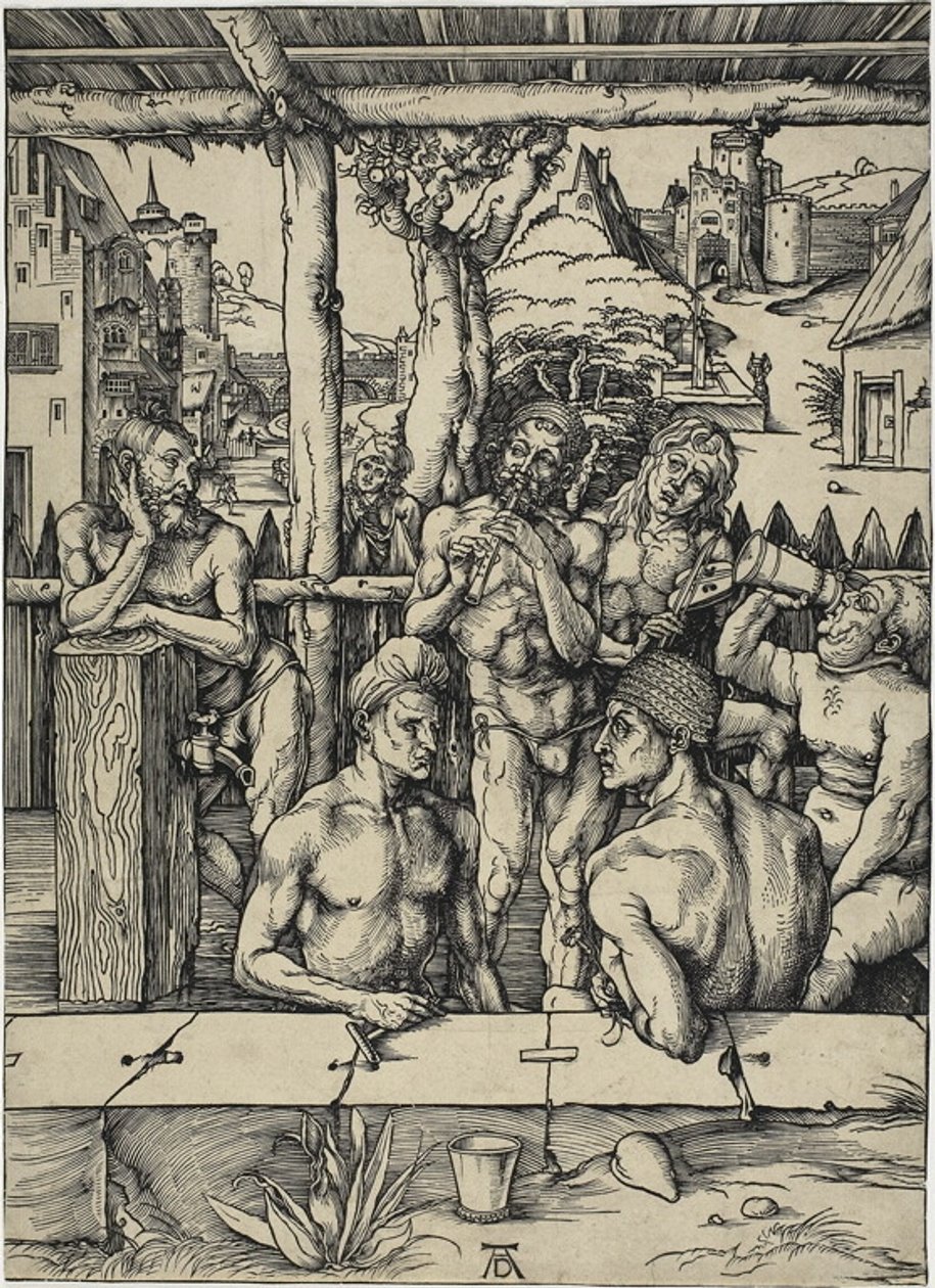 A férfi fürdő alkotó: Albrecht Dürer