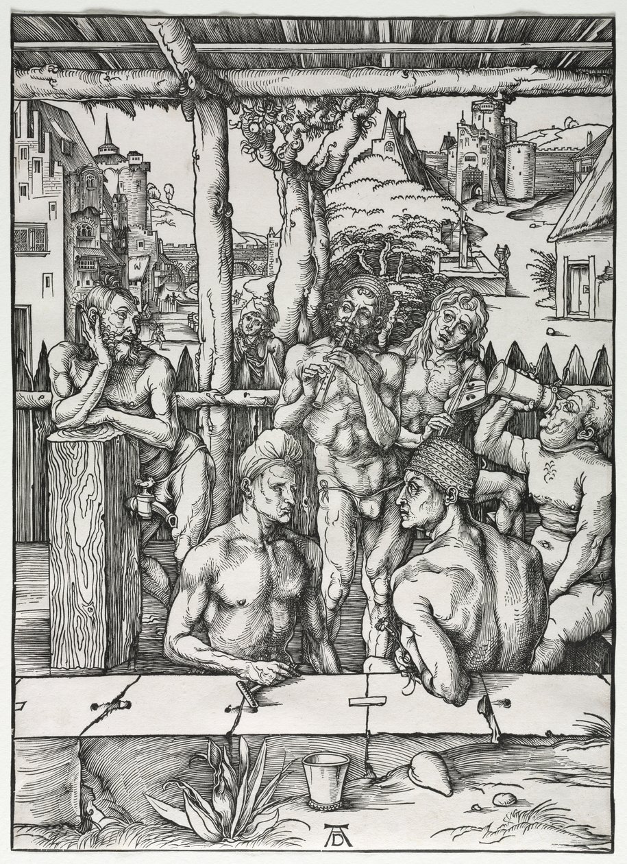 A Férfi Fürdőház, c. 1496-1497. alkotó: Albrecht Dürer