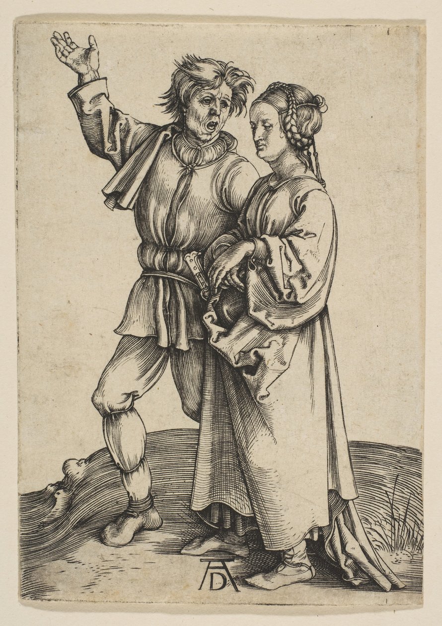 A paraszt és felesége, kb. 1497. alkotó: Albrecht Dürer
