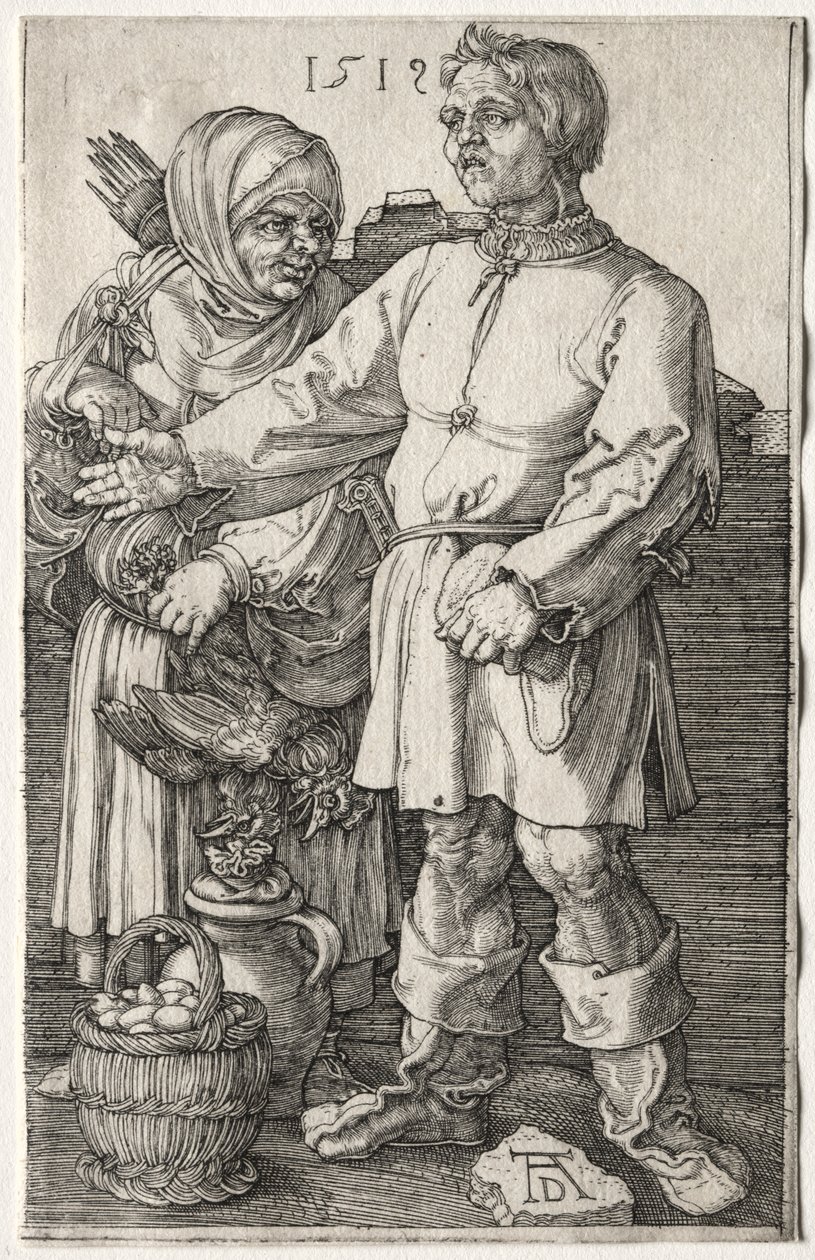 Parasztok a piacon alkotó: Albrecht Dürer