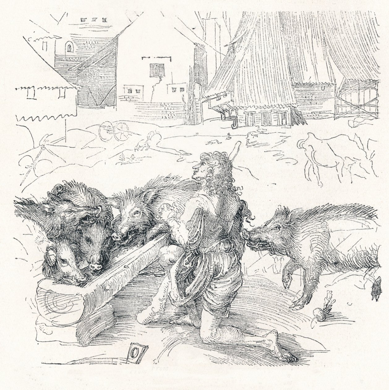A tékozló fiú, c1497, 1906 alkotó: Albrecht Dürer
