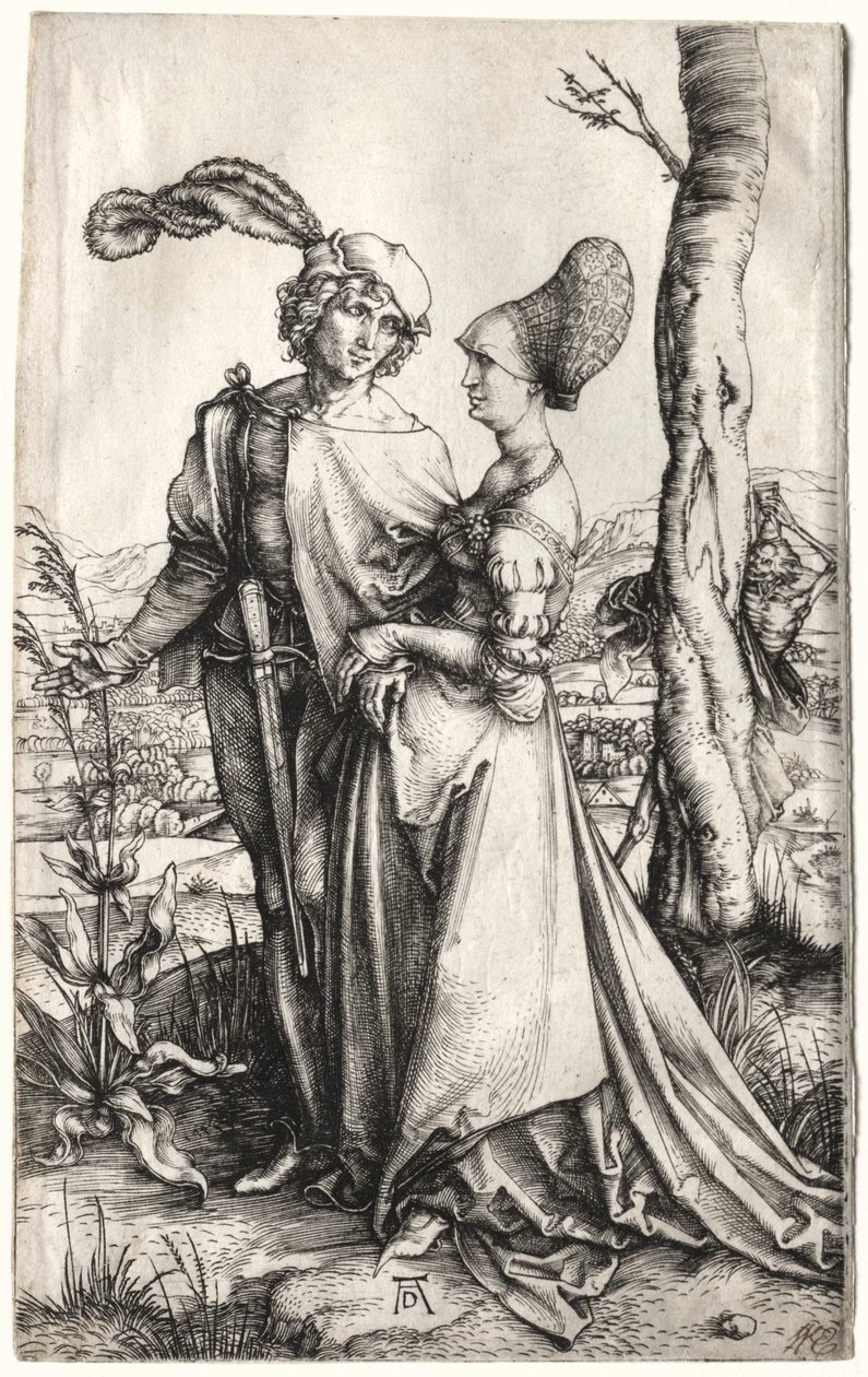 A sétány, c. 1497. alkotó: Albrecht Dürer
