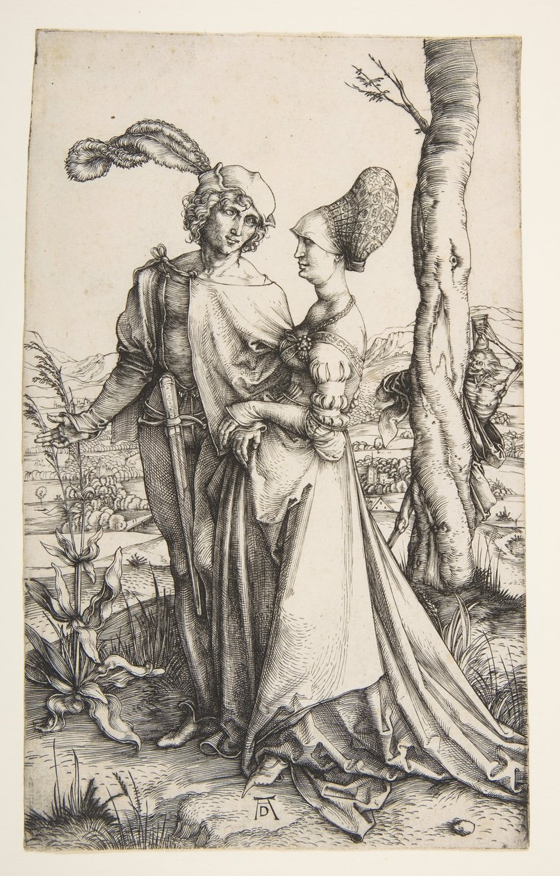 A sétány, kb. 1498. alkotó: Albrecht Dürer