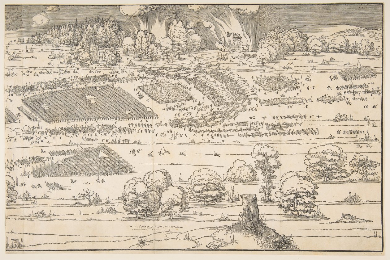 Egy erőd ostroma.n.d. alkotó: Albrecht Dürer