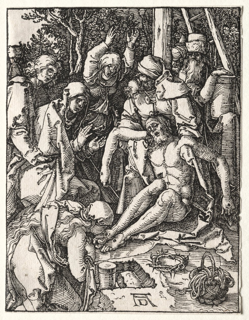A kis passió: Siralom, c. 1509-1510. alkotó: Albrecht Dürer