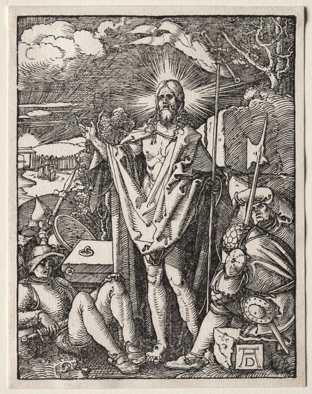 A kis passió: A feltámadás, 1509-1511. alkotó: Albrecht Dürer