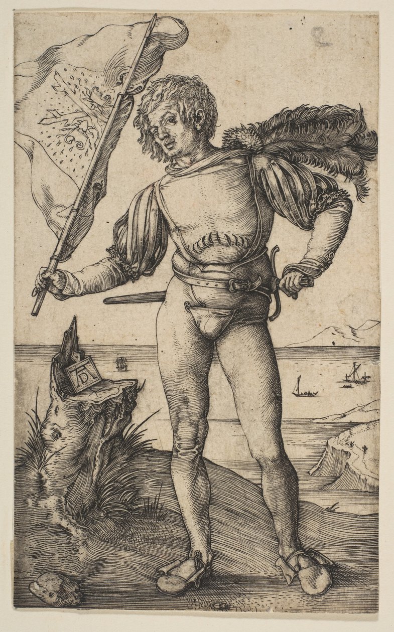 The Standard Bearer, kb. 1501. alkotó: Albrecht Dürer