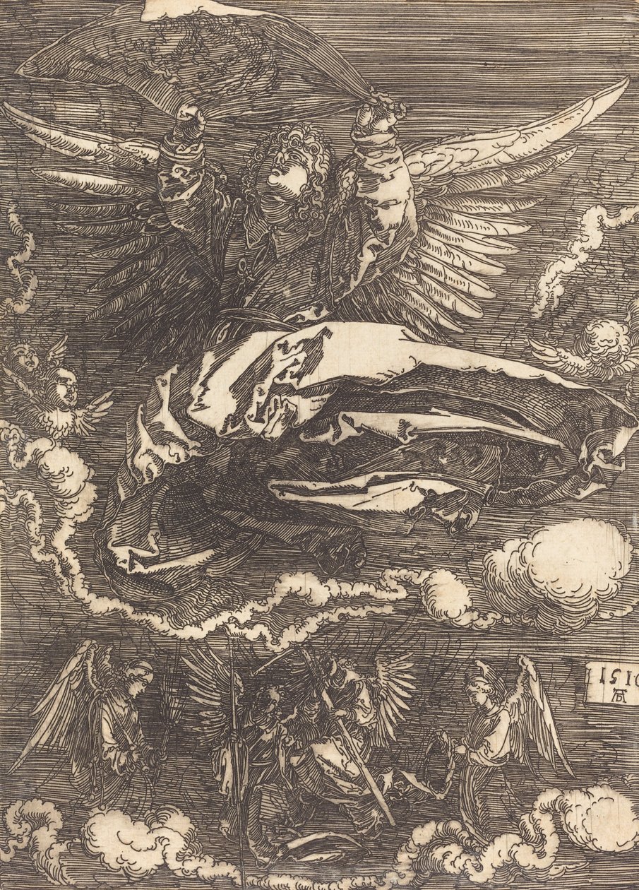 Az Egy angyal által tartott Sudarium, 1516. alkotó: Albrecht Dürer