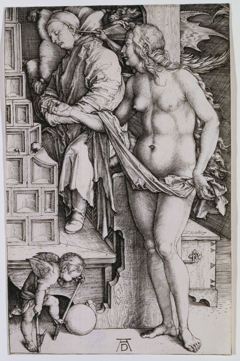 A tétlen kísértése alkotó: Albrecht Dürer