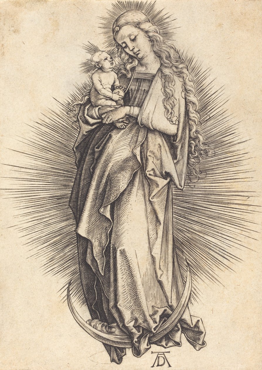 A Szűz a félholdon c. 14981499. alkotó: Albrecht Dürer