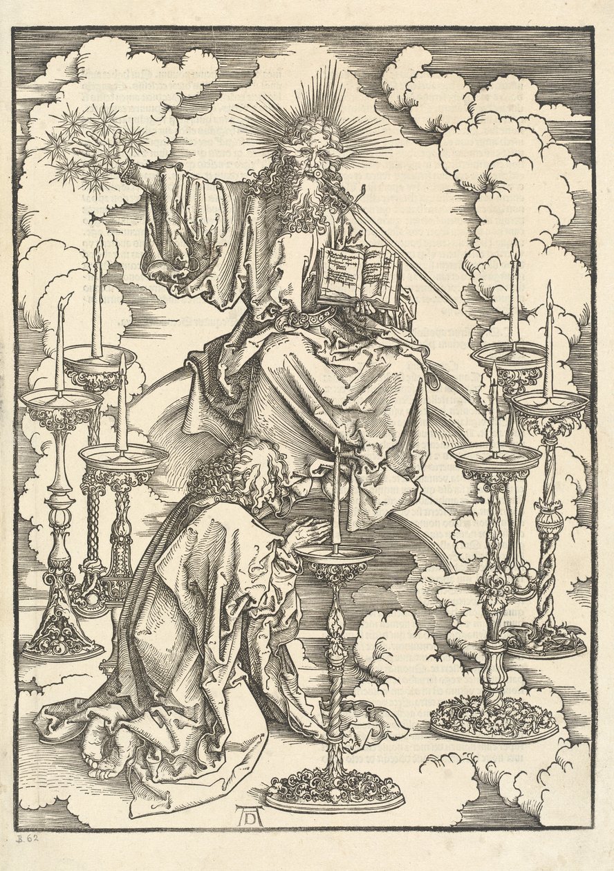 A hét gyertyatartó látomása alkotó: Albrecht Dürer