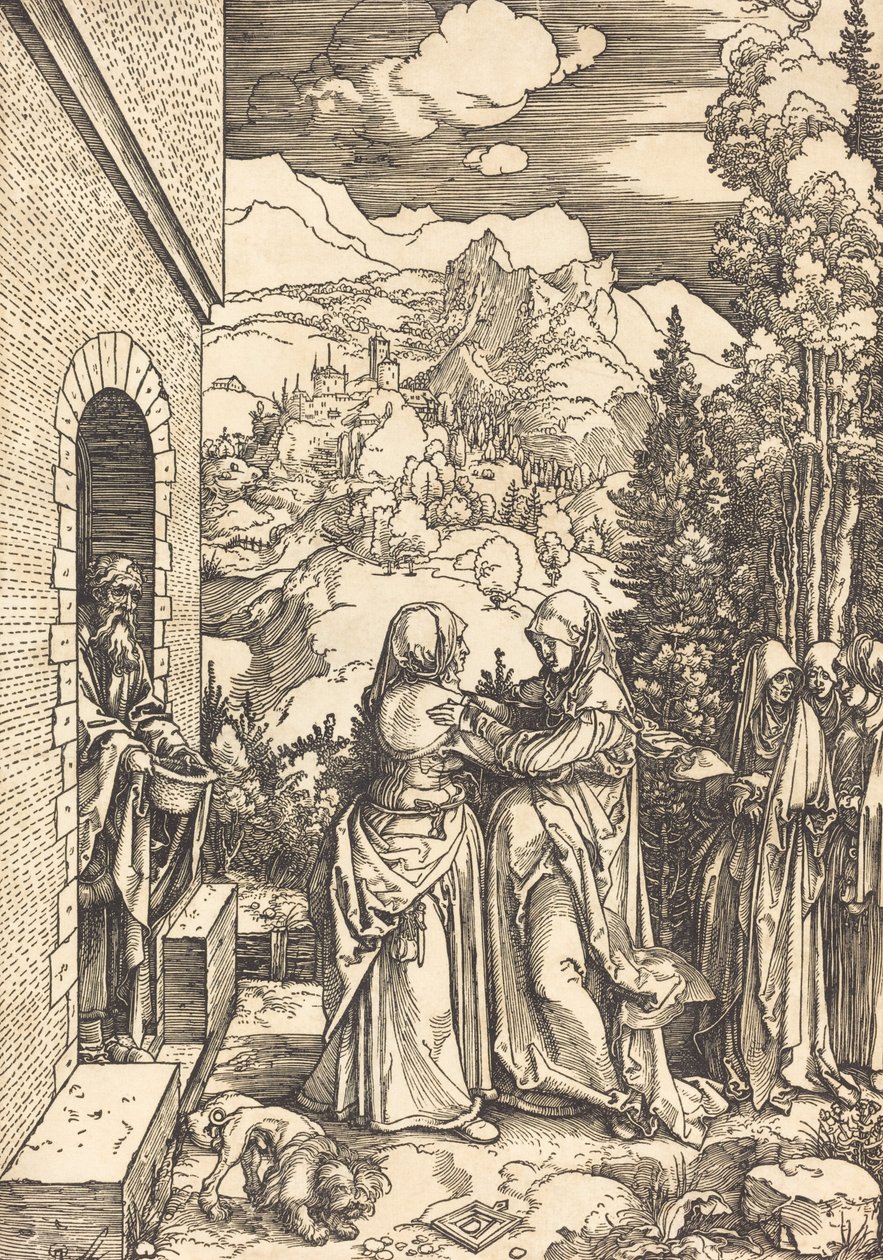 A látogatás c. 1504. alkotó: Albrecht Dürer
