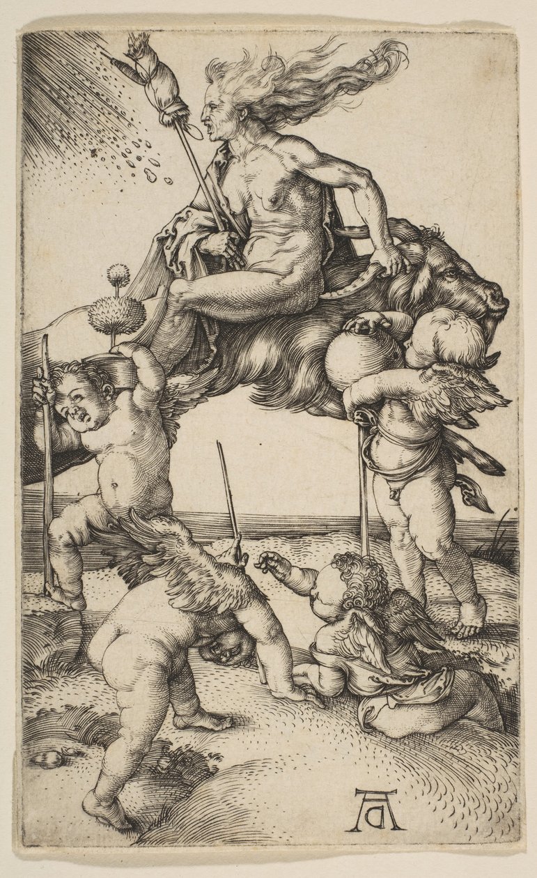 A boszorkány, kb. 1500. alkotó: Albrecht Dürer