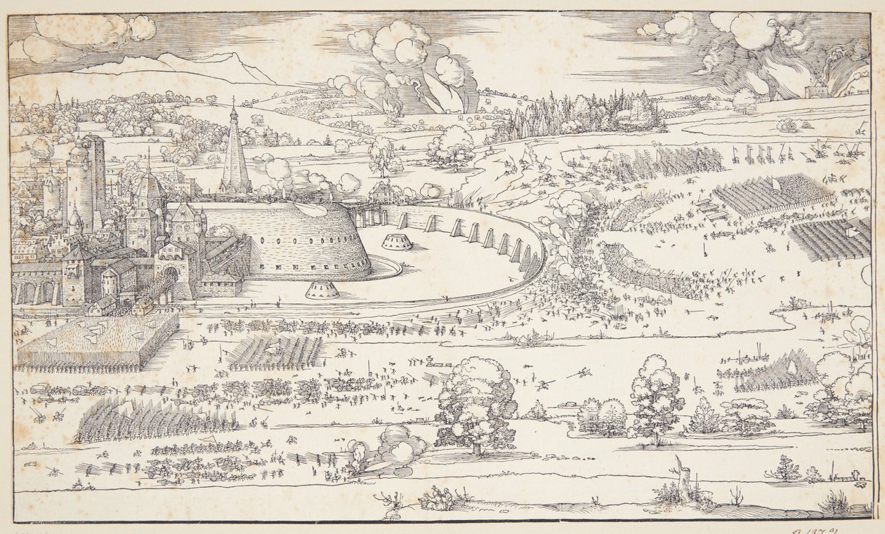 Egy erőd ostroma alkotó: Albrecht Dürer