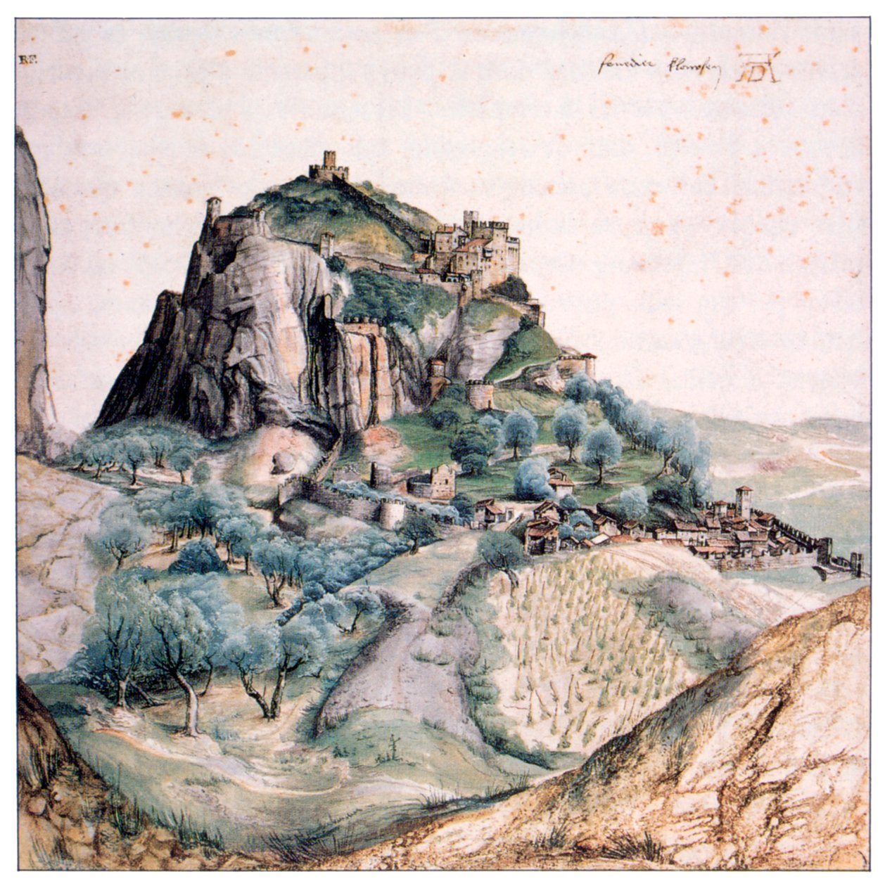 Arco látképe, 1495 alkotó: Albrecht Dürer