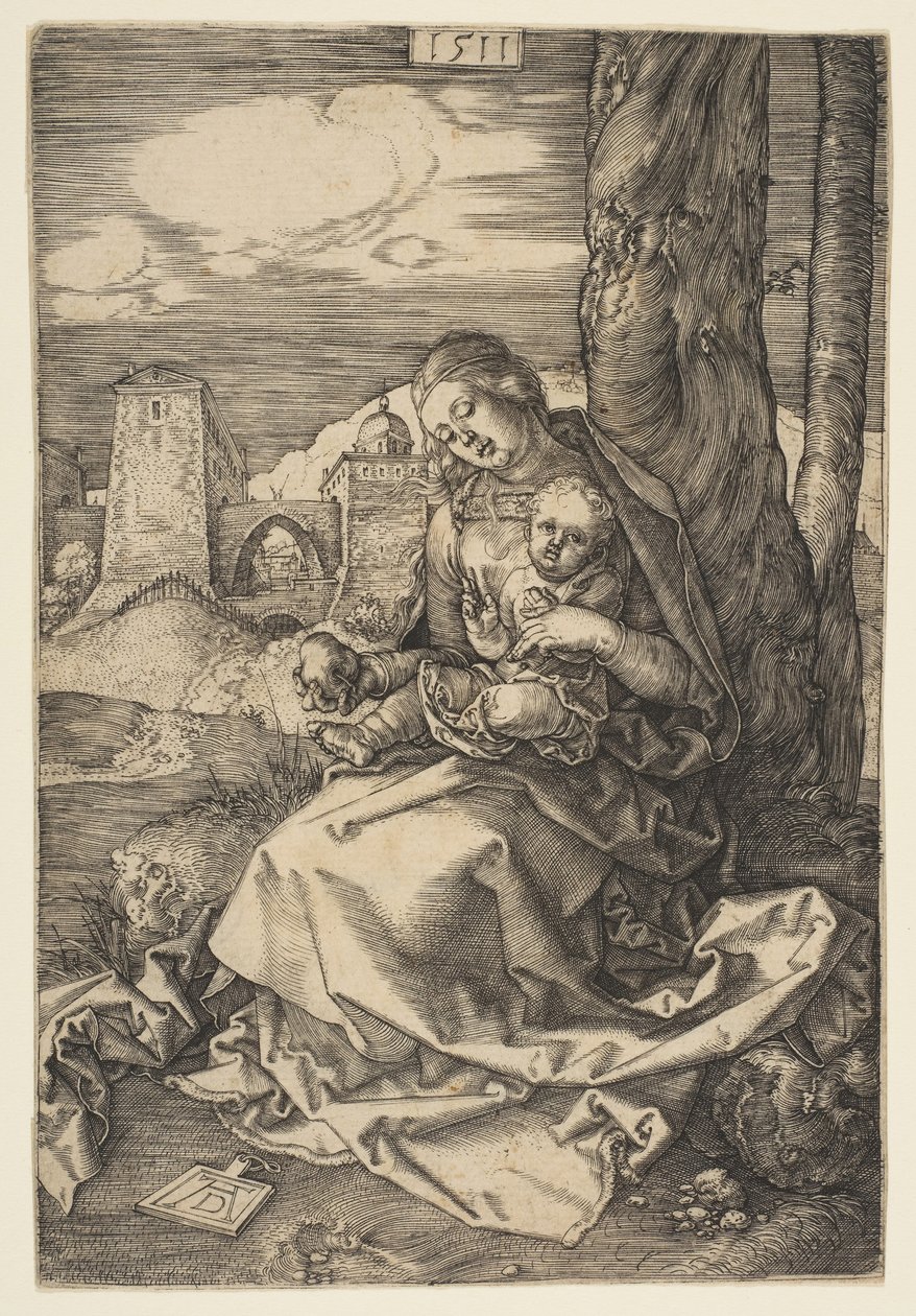 Szűz és gyermek a körtével, 1511. alkotó: Albrecht Dürer