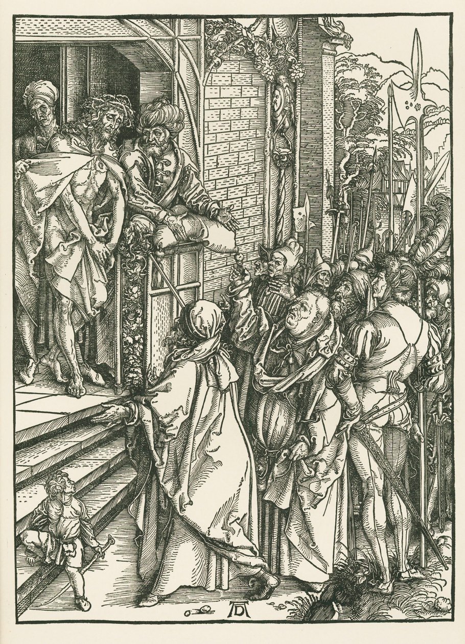 Ecce Homo, 1498 körül (fametszet) alkotó: Albrecht Dürer or Duerer