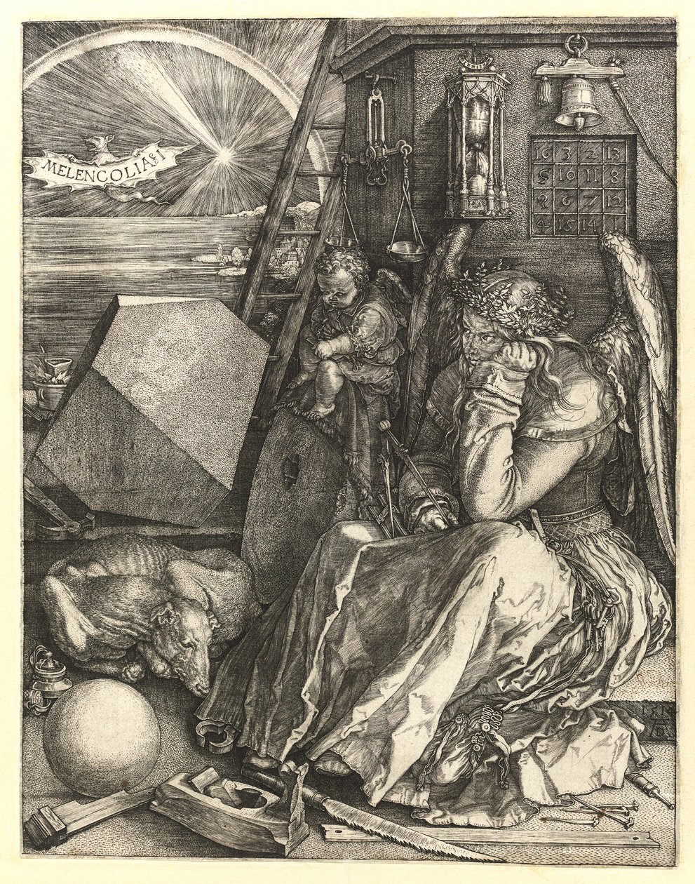 Melenkólia I alkotó: Albrecht Dürer