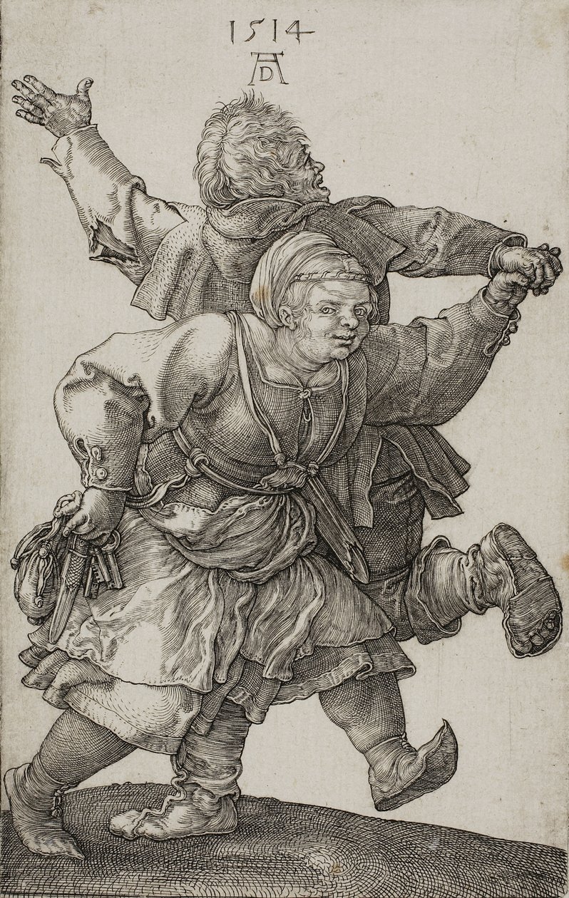 Parasztpár táncol, 1514 alkotó: Albrecht Dürer